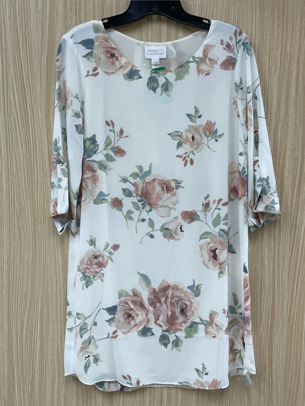 NWT Morning Lavender White Floral Dress Size Small